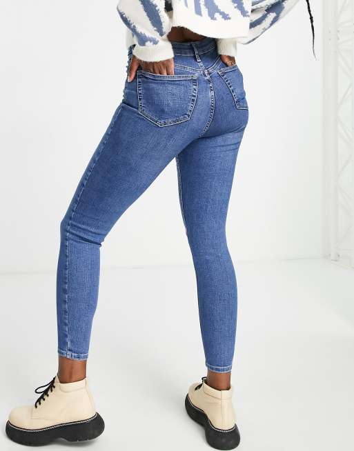 Topshop Moto Jamie High Rise Skinny Jeans, Recycled Cotton Blend