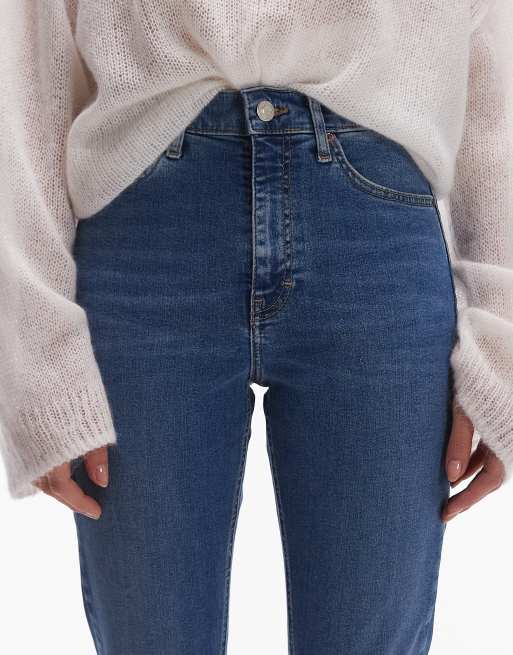 Topshop Jamie jeans in mid blue | ASOS