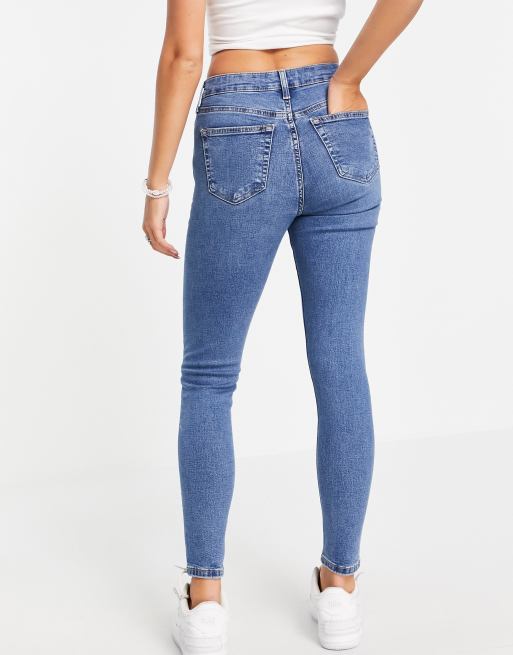 Topshop - Jamie - Jeans in middenblauw , 2 van 4