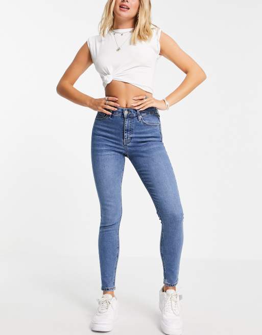 Topshop - Jamie - Jeans in middenblauw , 4 van 4