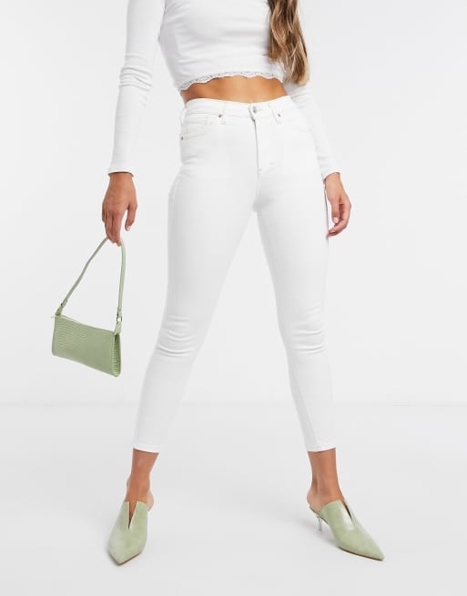 Topshop jamie sale white jeans