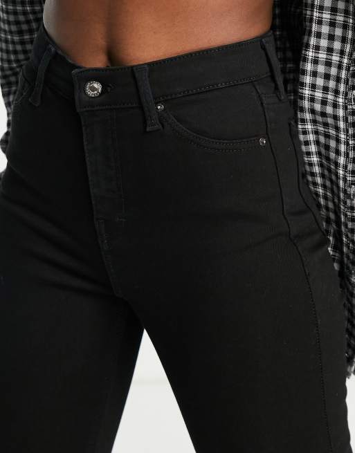 Topshop Jamie jeans in pure black , 4 of 4