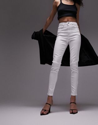 Shop Topshop Jamie Jeans In White