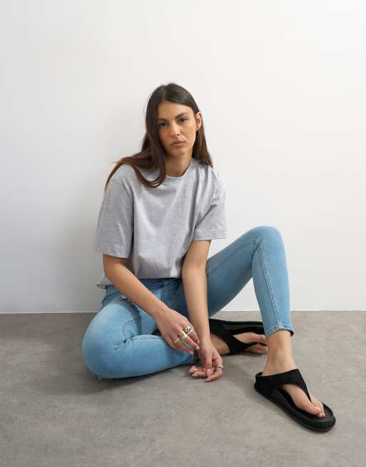 Topshop - Jamie - Jeans met hoge taille in bleekwassing, 2 van 7