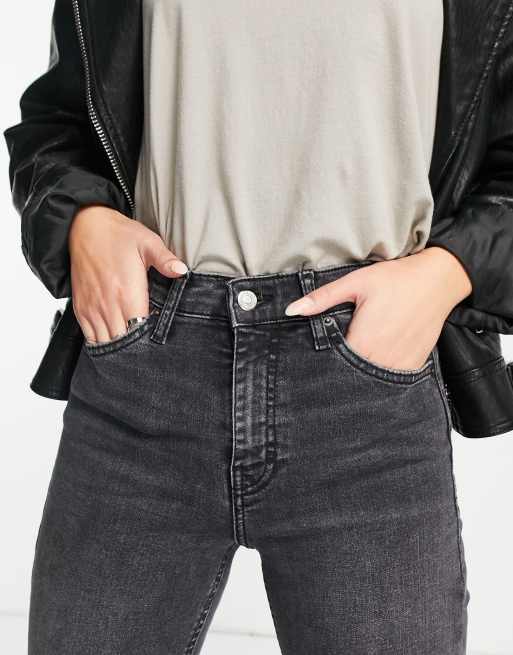 Topshop - Jamie - Jeans nero slavato , 2 di 4