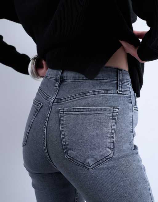 Topshop - Jamie - Jeans skinny a vita alta grigi, 5 di 7