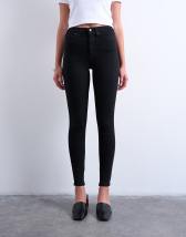 Topshop Jamie skinny high rise jean in black
