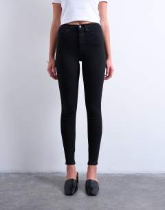 Jamie skinny high rise jean in black