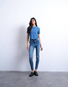 Jamie skinny high rise jean in vintage blue