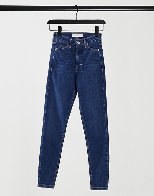 Topshop jamie jeans in rich blue