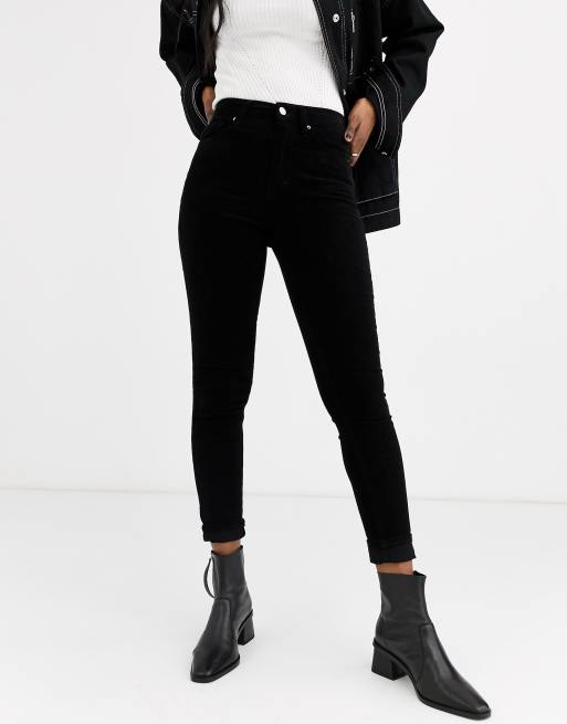 Jamie skinny jeans in black cord ASOS