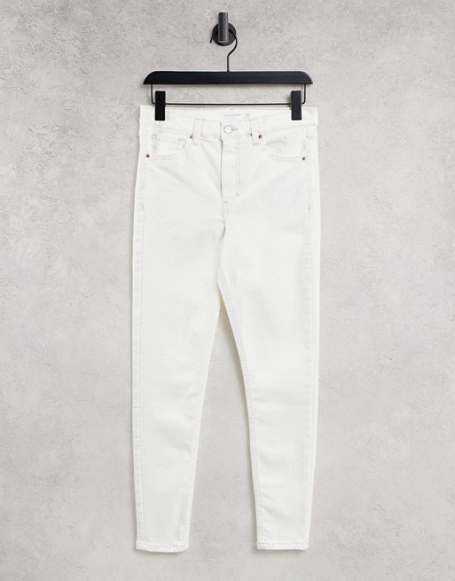 Topshop Jamie skinny jeans in off white