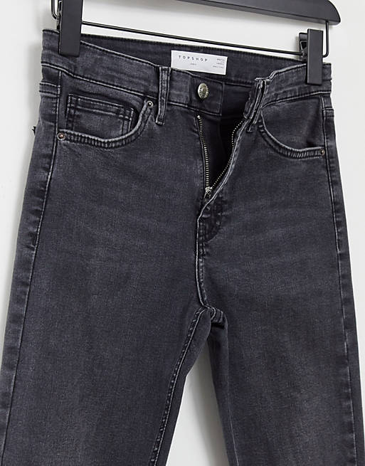 Women Topshop Jamie skinny jeans in washed black 