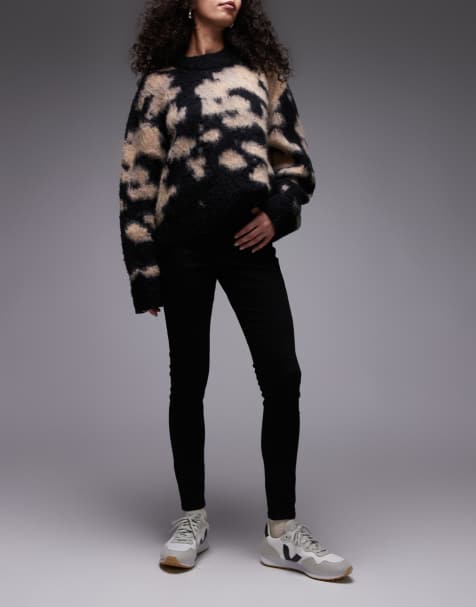 Topshop - Jamie - Skinny jeans met hoge taille in zwart - view 1