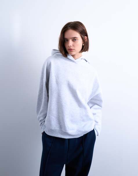 Topshop – Jasnoszara bluza z kapturem - view 1