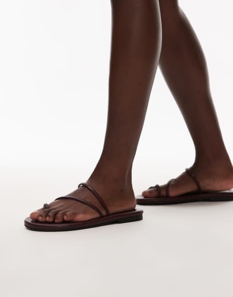 Topshop - Jasper - Sandali minimal color bordeaux - view 1