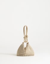 Topshop Jax embellished asymmetric grab bag in gold
