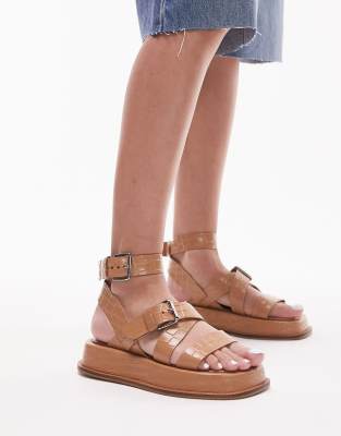 Chaussures à Talons OASIS Taille 7 (EUR 40) - Couleur Beige, Style à Lanières, Occasion