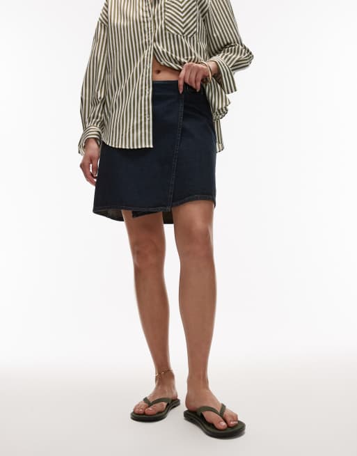 Topshop - Jay - Tongs plates en daim véritable à entredoigt - Kaki, 4 de 4