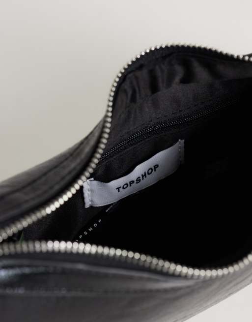 Topshop – Jaye – Czarna, mała torebka na ramię, 4 z 4