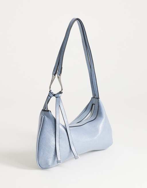 Topshop - Jaye - Kleine schoudertas in blauw, 3 van 4