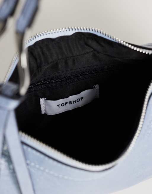 Topshop - Jaye - Kleine schoudertas in blauw, 4 van 4