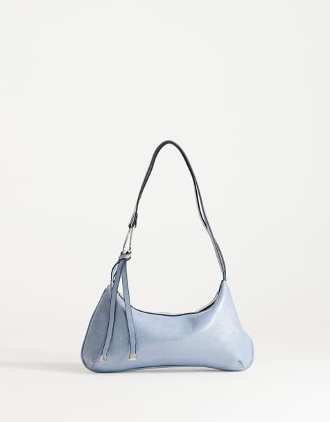 Topshop – Jaye – Kleine Schultertasche in Blau - view 1