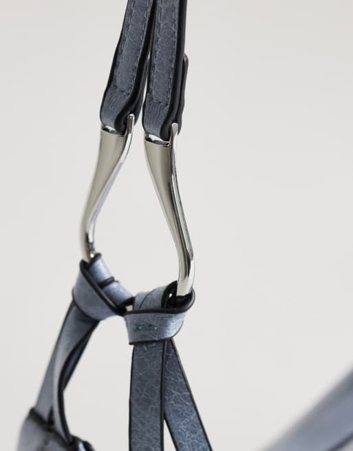 Topshop - Jaye - Petit sac porté épaule - Bleu, 2 de 4