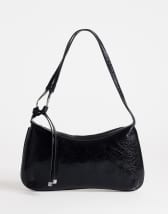 Topshop Jaye shoulder bag in black