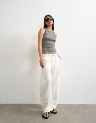 Jean ample à enfiler - Blanc cassé W32 L32