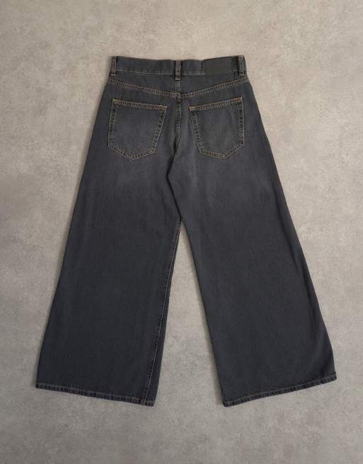 Topshop - Jean court ample et léger - Noir délavé, 8 de 8