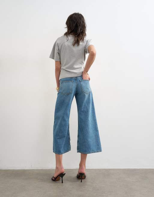 Topshop - Jean court large et léger - Délavé, 2 de 8