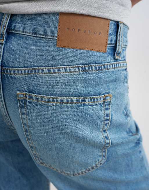 Topshop - Jean court large et léger - Délavé, 5 de 8