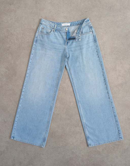Topshop - Jean large délavé à taille basse, 6 de 7