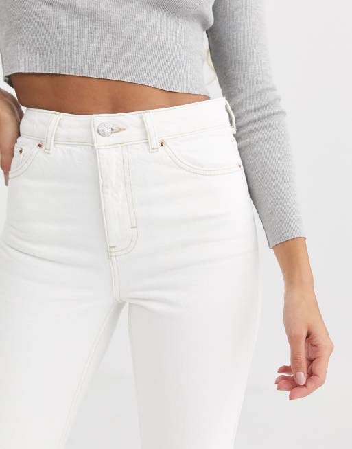 Topshop - Jean mom - Blanc cassé, 3 de 4