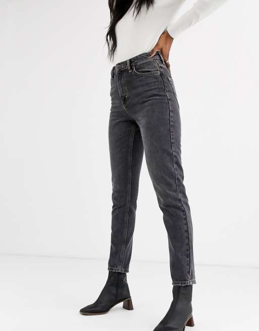 Jean mom noir délavé new arrivals