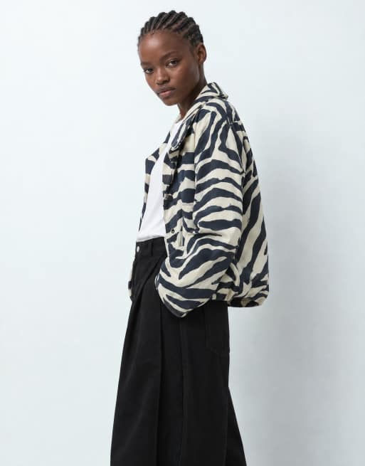 Topshop jeans balloon a vita medio alta con piega laterale, nero, 8 di 10
