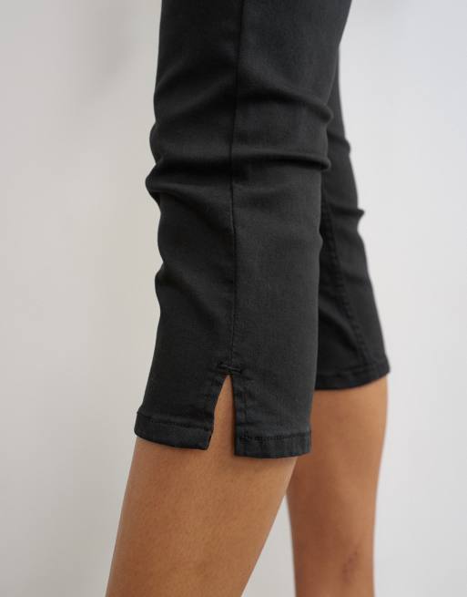 Topshop - Jeans capri a vita alta neri, 5 di 8