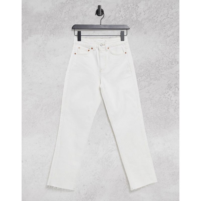 Topshop - Jeans dritti bianco sporco