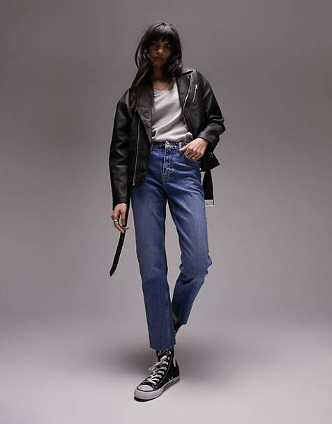 Jeans altri materialiGuess in Denim di colore Nero Donna Abbigliamento da Abiti 