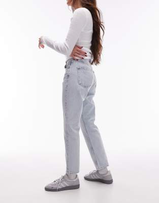 Topshop Jeans In Bleach-blue