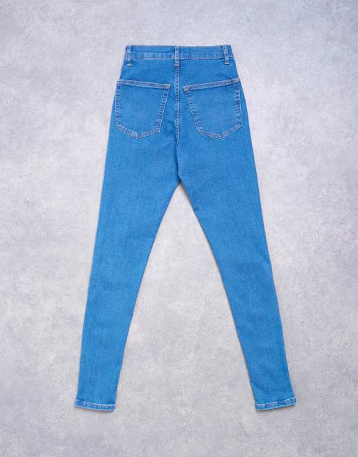 Topshop jeans med hög midja och extra skinny i vintageblå, 7 av 7