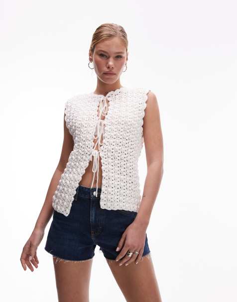 Topshop – Jeans-Shorts in A-Linien-Form in kräftigem Blau - view 1