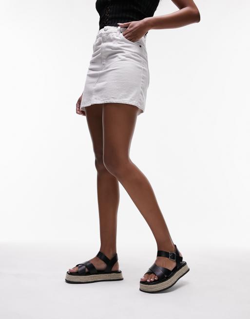 Topshop Jenna espadrille flat sandal in black, 3 of 4