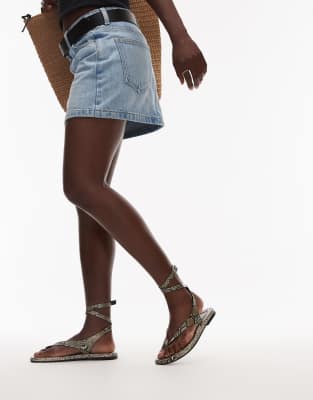 Topshop Jeremiah Toe Thong Sandals In Multi