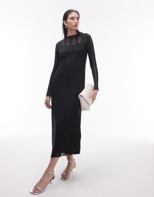 Topshop one sleeve maxi cheap dress