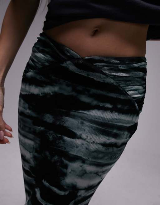 Ruched waist jersey skirt hotsell