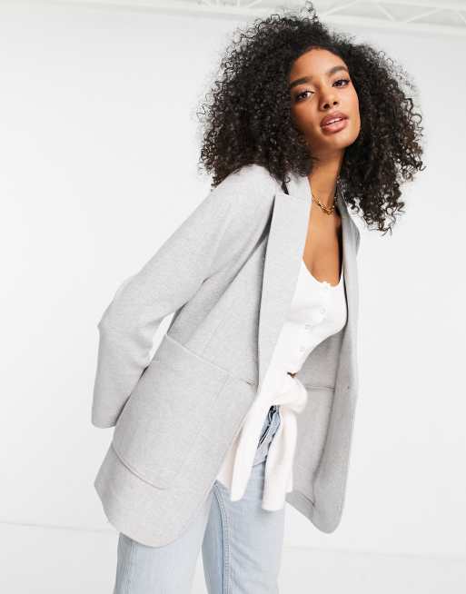 Grey clearance twill blazer