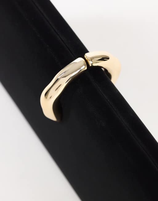 Topshop Jesse liten kuvertväska med metalldetaljer i svart, 4 av 4
