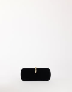 Jesse small clutch bag with hardware in black